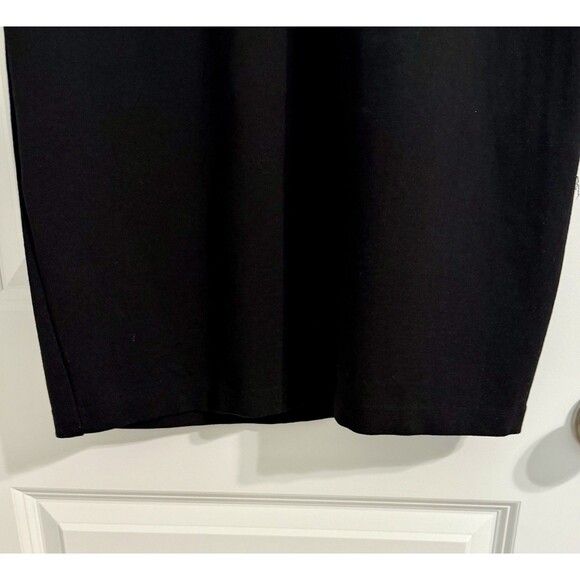 Chicos 0(US-4) Black Flare Sleeves Dress With Gold Zippered Back - Picture 4 of 14